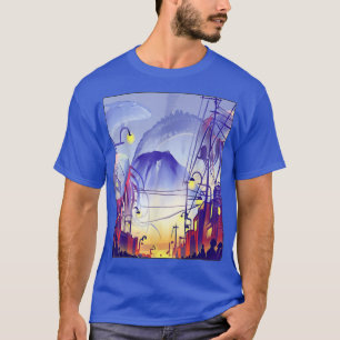 Camiseta Ciudad Asiática Japón Arte Harajuku Estético japon