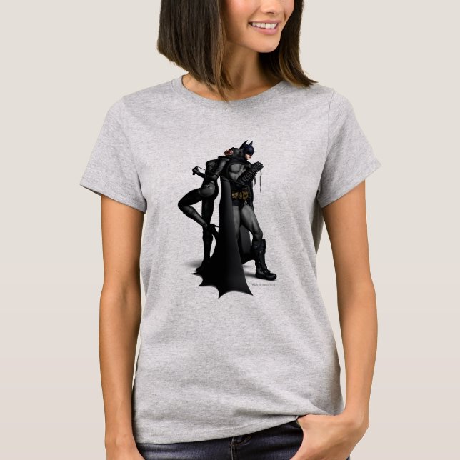 Camiseta Ciudad Batman Arkham | Batman y Catwoman (Anverso)