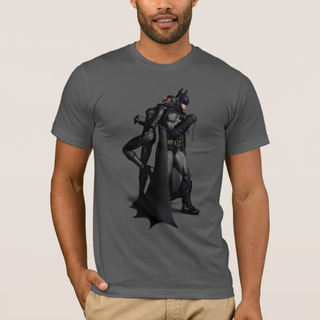 Camiseta Ciudad Batman Arkham | Batman y Catwoman (Anverso)