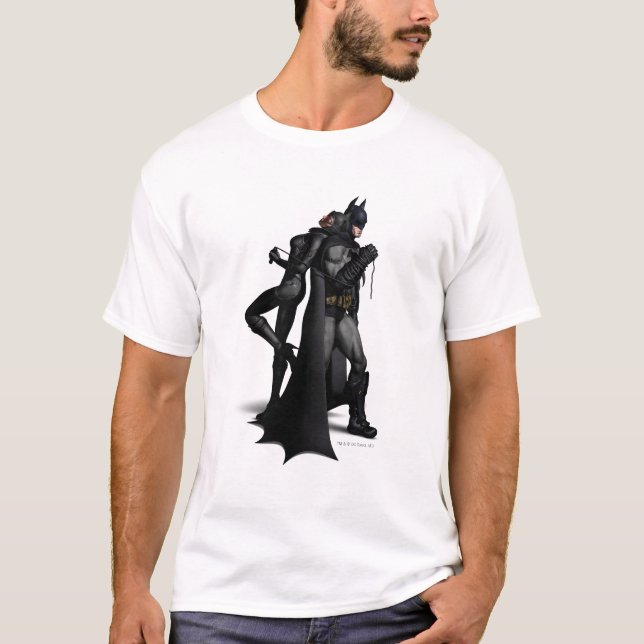 Camiseta Ciudad Batman Arkham | Batman y Catwoman (Anverso)