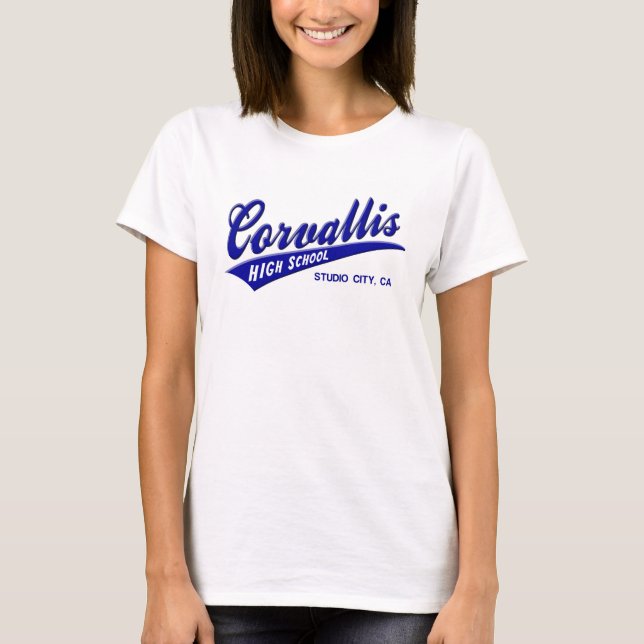 Camiseta Ciudad California del estudio de la High School (Anverso)