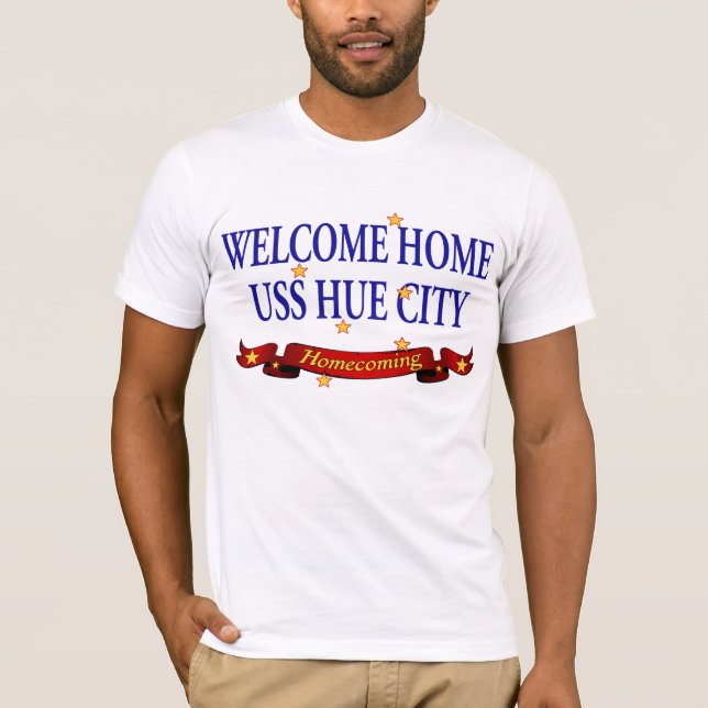 Camiseta Ciudad casera agradable de la tonalidad de USS (Anverso)