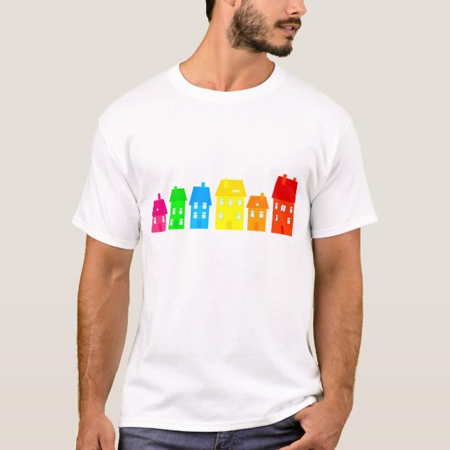 Camiseta Ciudad colorida (Anverso)