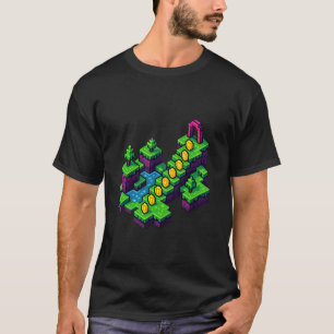 Camiseta Ciudad Corredora de Píxeles de Arcade Retro 8 bits