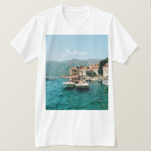 Camiseta Ciudad costera de Perast, Montenegro