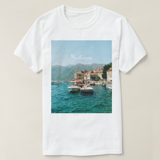 Camiseta Ciudad costera de Perast, Montenegro (Diseño del anverso)