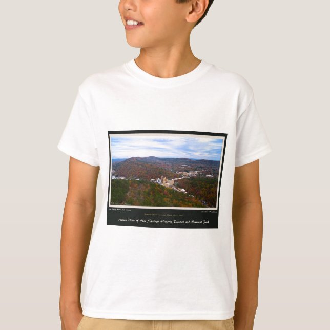 Camiseta Ciudad de aguas termales y Parque Nacional (Anverso)