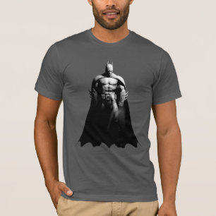 Camiseta Ciudad de Arkham Batman Black and White Wide Pos