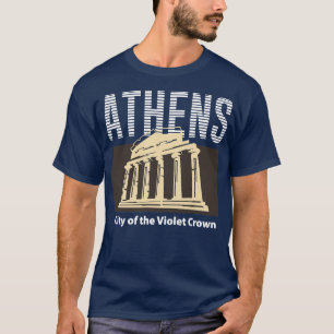Camiseta ciudad de atens de la corona violeta TShirt