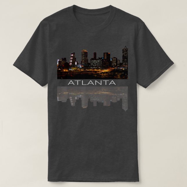 Camiseta Ciudad de Atlanta Nightlife Georgia Skyline Citysc (Diseño del anverso)