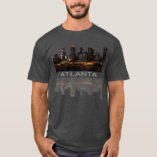 Camiseta Ciudad de Atlanta Nightlife Georgia Skyline Citysc