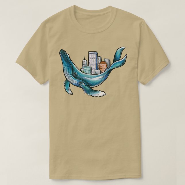 Camiseta Ciudad de ballenas (Diseño del anverso)