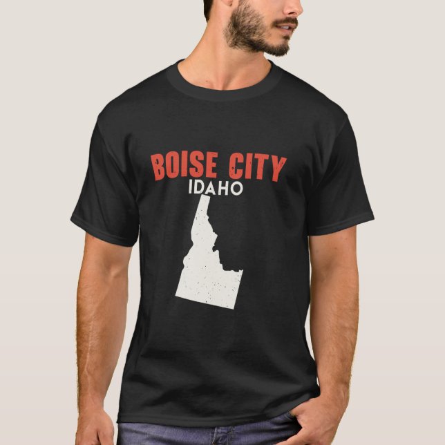 Camiseta Ciudad de Boise Idaho Estados Unidos EE.UU. Viajes (Anverso)