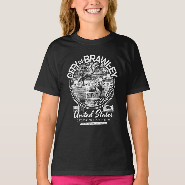 CAMISETA CIUDAD DE BRAWLEY CALIFORNIA - CATTLE CALL RODEO (Anverso)