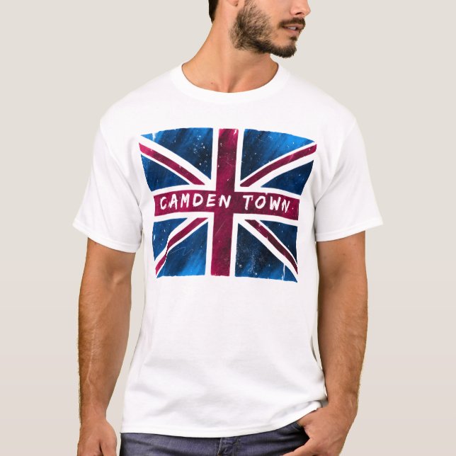 Camiseta Ciudad de Camden - bandera de Reino Unido Union (Anverso)