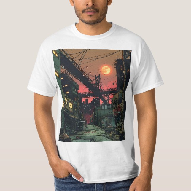 Camiseta Ciudad de cómics en ruinas (Anverso)