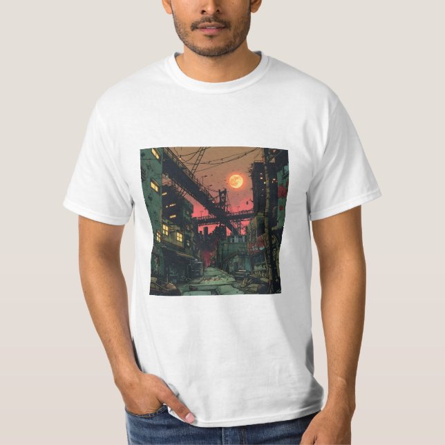 Camiseta Ciudad de cómics en ruinas (Anverso)