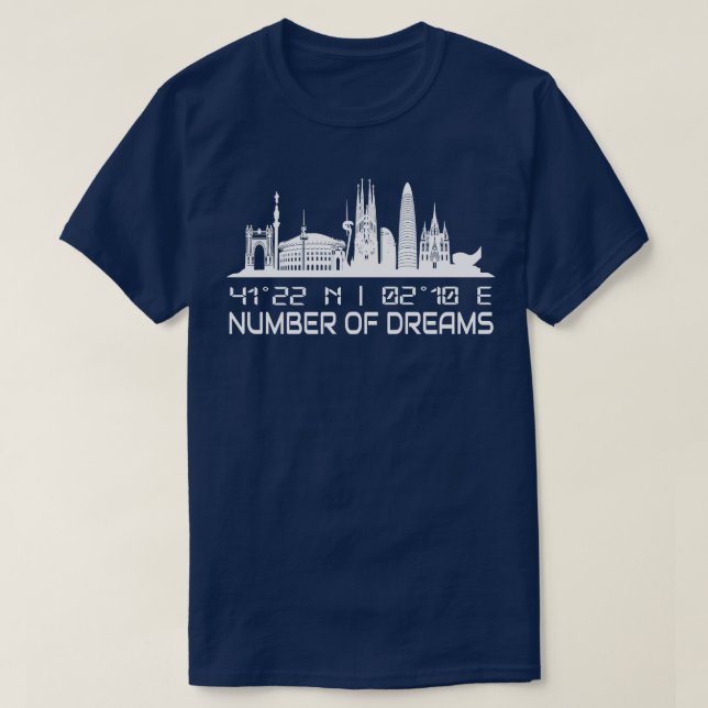 Camiseta Ciudad de coordenadas GPS de la línea aérea de Bar (Diseño del anverso)