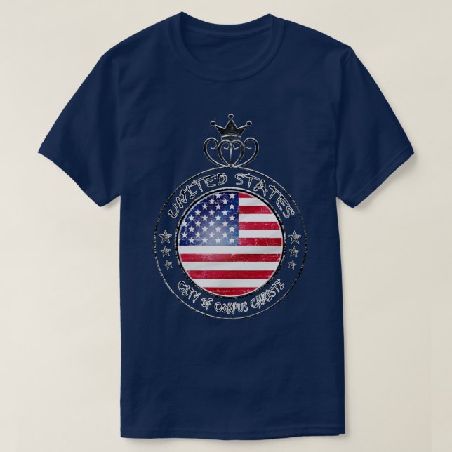 Camiseta Ciudad de Corpus Christi de los Estados Unidos (Diseño del anverso)