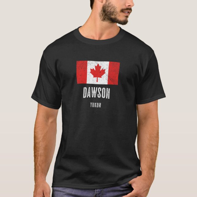 Camiseta Ciudad de Dawson - CANADÁ CANADIENSE Novedad Merc (Anverso)