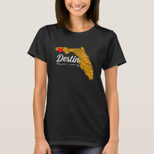 Camiseta Ciudad de DESTIN FLORIDA - FL Merch Souvenir - Gra
