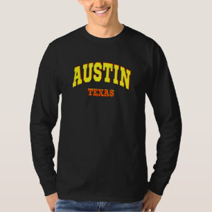 Camiseta Ciudad de diseño estético del estado de Austin, Te
