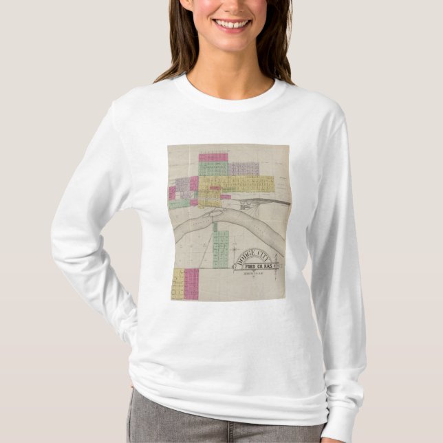 Camiseta Ciudad de Dodge, el condado de Ford, Kansas (Anverso)