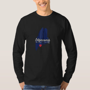 Camiseta Ciudad De Edgecomb Maine Cute Merch Gráfico Zip