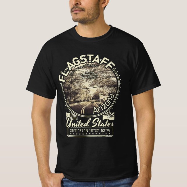 CAMISETA CIUDAD DE FLAGSTAFF - ESTADO DE ARIZONA (Anverso)