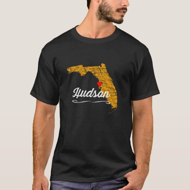 Camiseta Ciudad de HUDSON FLORIDA - FL Merch Souvenir - Gra (Anverso)
