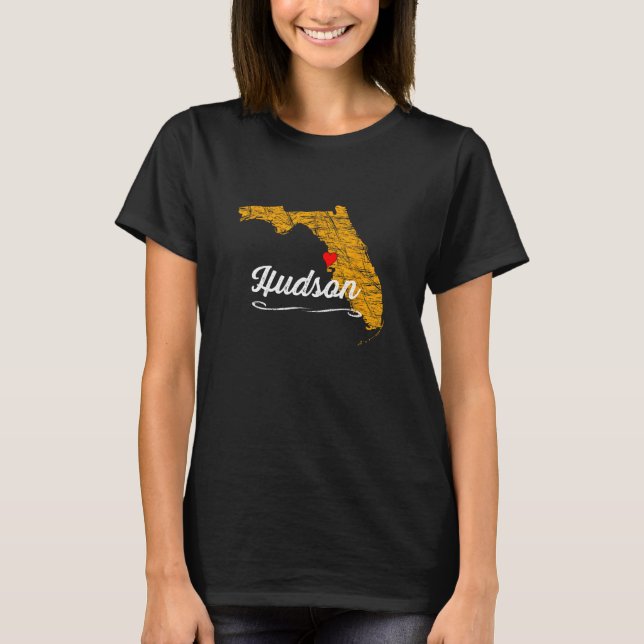 Camiseta Ciudad de HUDSON FLORIDA - FL Merch Souvenir - Gra (Anverso)