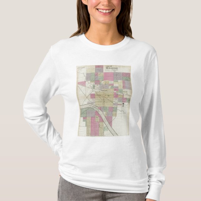 Camiseta Ciudad de Hutchinson, el condado de Reno, Kansas (Anverso)