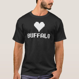 Camiseta Ciudad de juego de búfalo de 8 bits