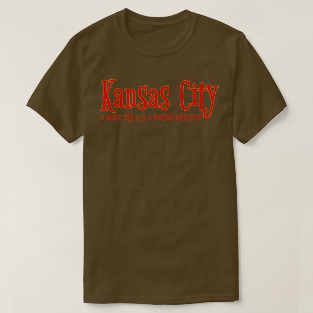 Camiseta ciudad de kansas con una adicción (Diseño del anverso)