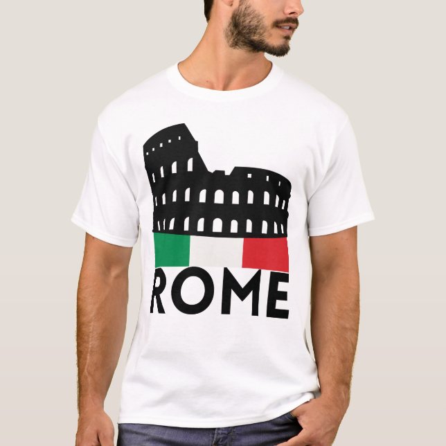 Camiseta Ciudad de la capital del país de viajes Italia (Anverso)