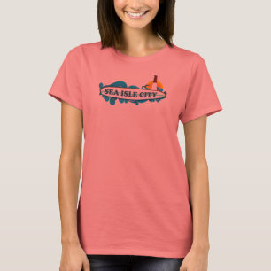 Camiseta Ciudad de la isla del mar