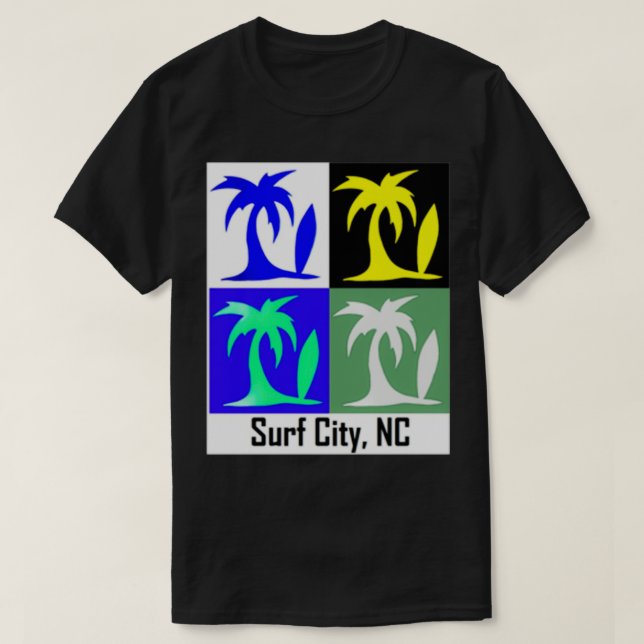 Camiseta Ciudad de la Palm and Surf (Diseño del anverso)