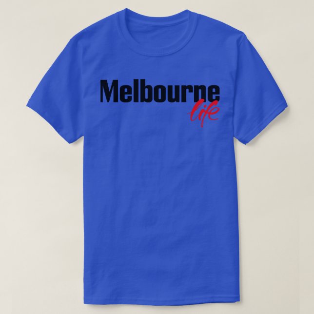 Camiseta Ciudad de la vida en Melbourne, Australia (Diseño del anverso)