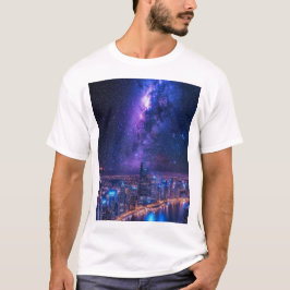 Camiseta Ciudad de las Estrellas: Un horizonte futurista ba