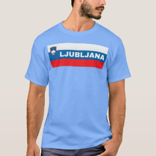 Camiseta Ciudad de Ljubljana en familia de bandera eslovena