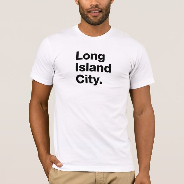 Camiseta Ciudad de Long Island (negro) (Anverso)