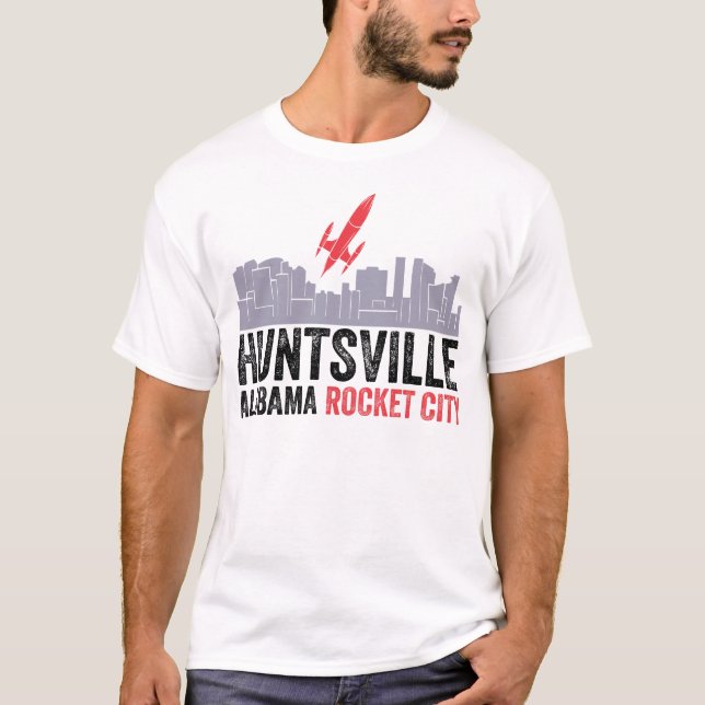 Camiseta Ciudad de los Cohetes Huntsville Alabama (Anverso)