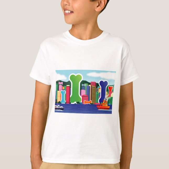 Camiseta Ciudad de los huesos de perro (Anverso)