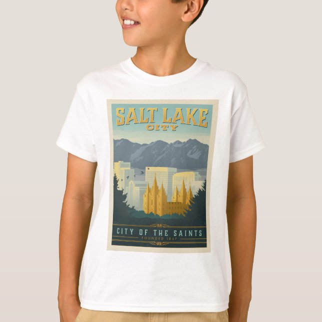 Camiseta Ciudad de los Santos | Salt Lake City, Utah (Anverso)