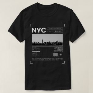Camiseta Ciudad de los Sueños de Nueva York, línea de horiz