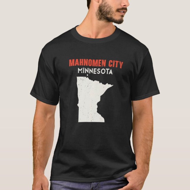 Camiseta Ciudad de Mahnomen Minnesota Estados Unidos de Amé (Anverso)
