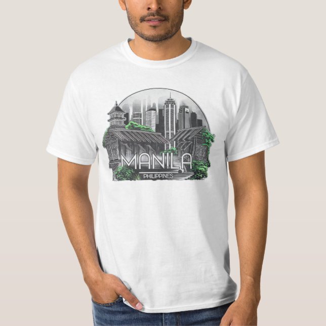 Camiseta Ciudad de Manila Filipinas (Anverso)