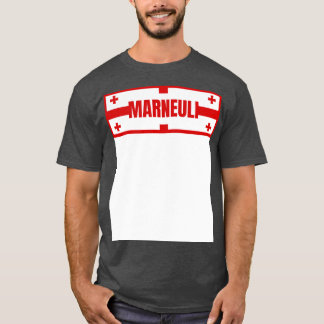 Camiseta Ciudad de Marneuli con bandera georgiana Diseño de