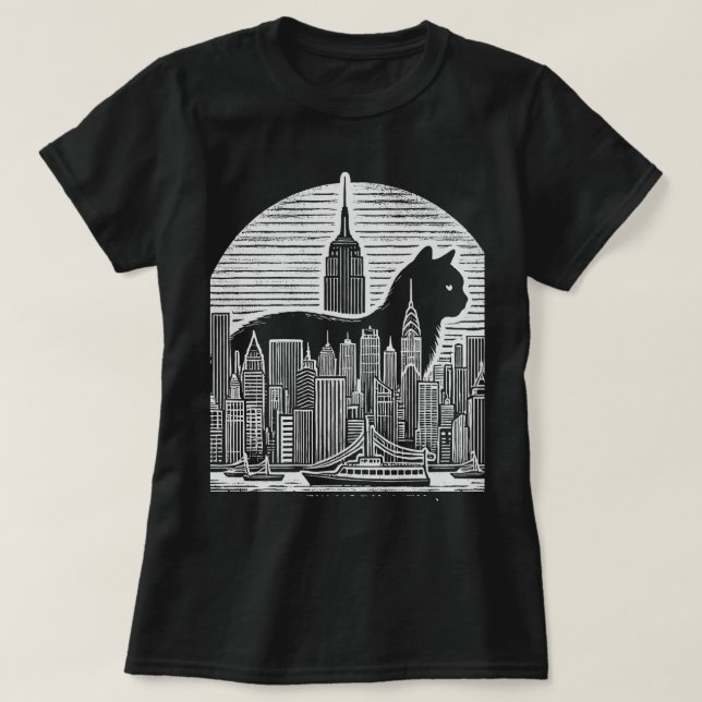 Camiseta Ciudad de Meow (Diseño del anverso)