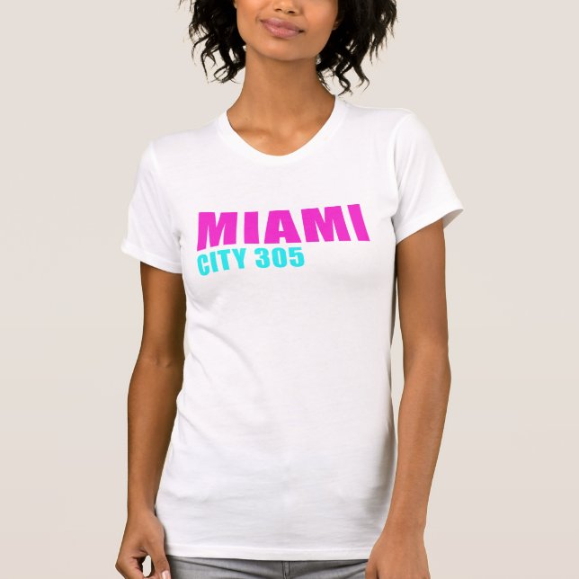 Camiseta Ciudad de Miami 305 (Anverso)